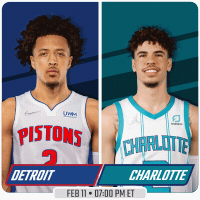 Pistons And Charlotte Players Poster GIF
