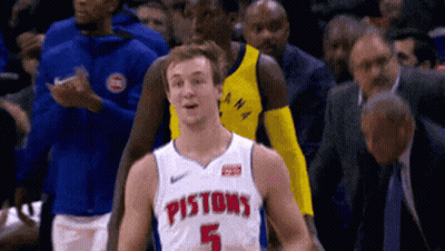 Pistons Player In Front Of Crowd GIF