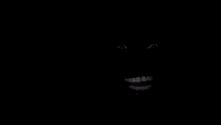 Pitch Black Hehehe Eyes And Teeth GIF