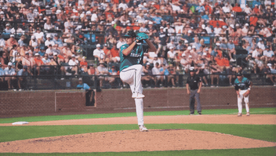 Pitcher With Number 1 Jersey About To Throw Ball GIF