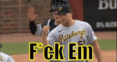 Pittsburgh Baseball Player Giving High Five GIF