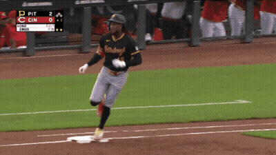Pittsburgh Baseball Player Running To Base GIF