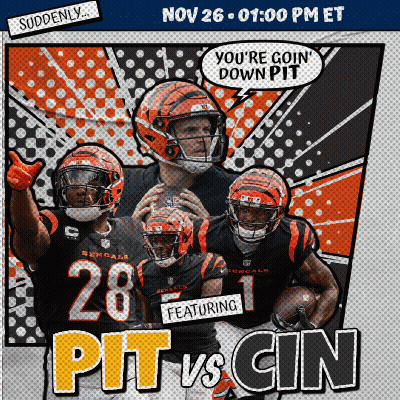 Pittsburgh Bengals Vs Cincinnati Bengals Football Game Ad GIF