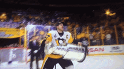 Pittsburgh Penguins Sidney Crosby Carrying Stanley Cup GIF