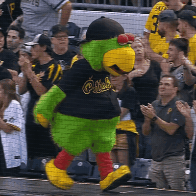 Pittsburgh Pirates Mascot Walking GIF