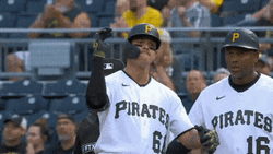Pittsburgh Pirates Tarrik Brock And Bligh Madris GIF