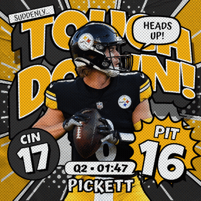 Pittsburgh Steelers Player Pickett Advertisement GIF