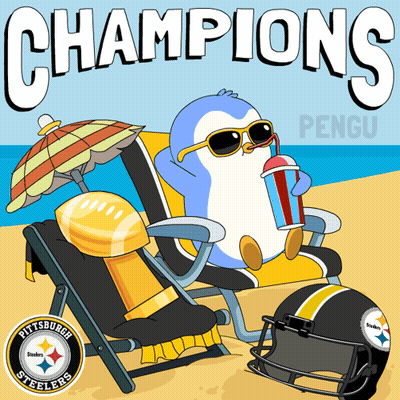 Pittsburgh Steelers Poster With Penguin GIF