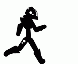 Pivot Animated Robot Strolling GIF