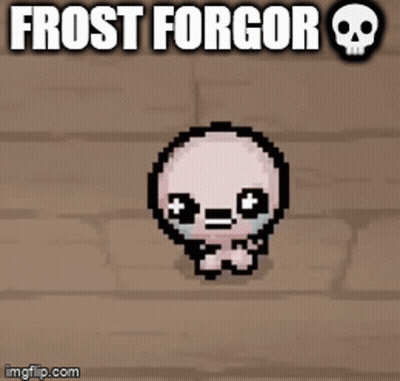 Pixel Art Baby Saying Frost Forgor GIF