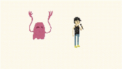 Pixel Art Band With GK On Drum GIF