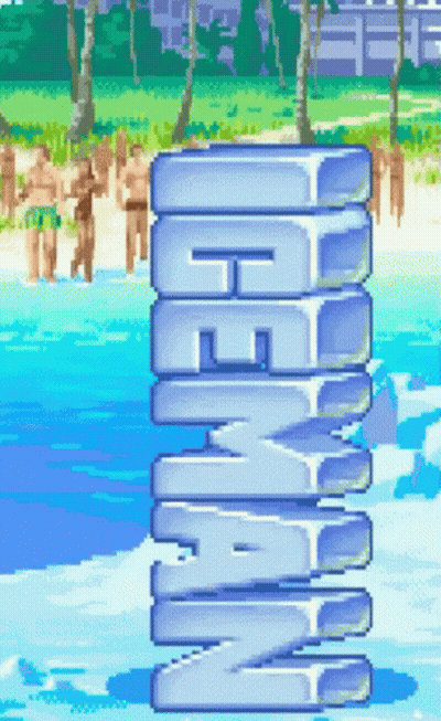 Pixel Art Beach Iceman GIF