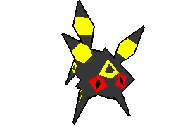 Pixel Art Black Animal With Yellow Eyes Sticker