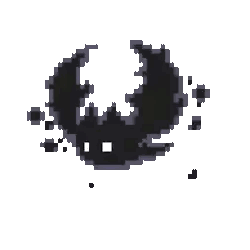 Pixel Art Black Monster Sticker