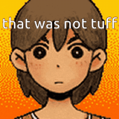 Pixel Art Boy Saying That Was Not Tuff GIF