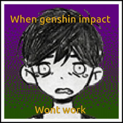 Pixel Art Boy When Genshin Impact Wont Work GIF