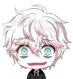 Pixel Art Boy With White Hair And Green Eyes Sticker