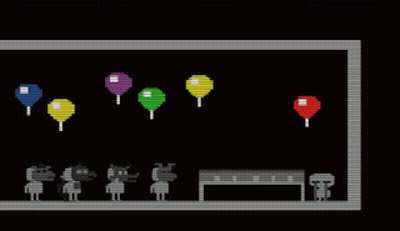 Pixel Art Cake and Balloons With Number 111