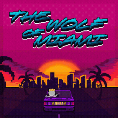 Pixel Art Car Driving Down Road The Wolf Of Ozark GIF