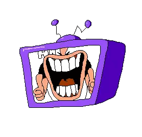 Pixel Art Cartoon Character Big Mouth Lynx Sticker