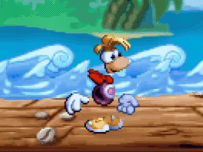Pixel Art Cartoon Character On Wooden Dock GIF