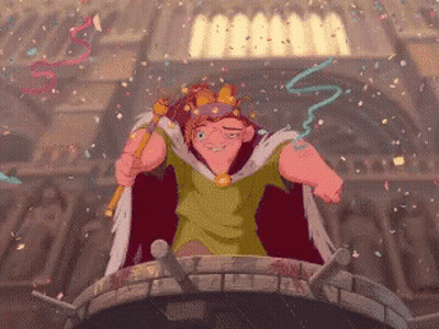 Pixel Art Cartoon Character With Crown GIF