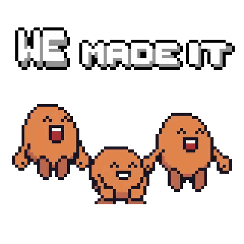 Pixel Art Cartoon Characters We Had It Sticker