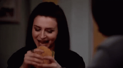 Pixel Art Cat Eating Hamburger GIF