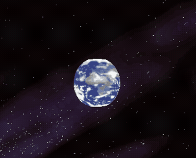 Pixel Art Cat In Spaceship GIF
