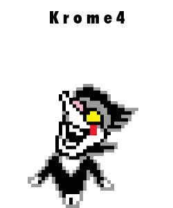 Pixel Art Cat Krome 4 Sticker