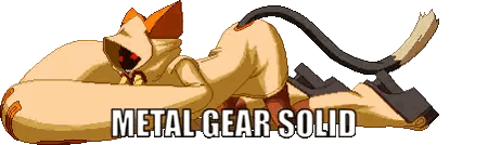 Pixel Art Cat Metal Gear Solid Sticker