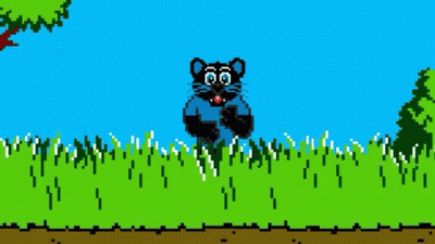 Pixel Art Cat Standing In Field GIF