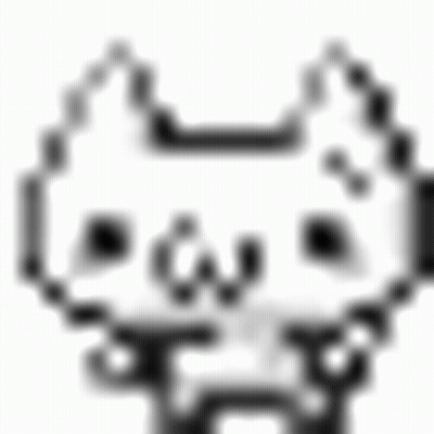 Pixel Art Cat With Beard GIF