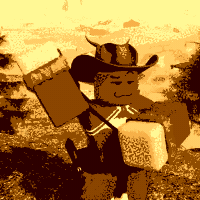 Pixel Art Cat With Cowboy Hat And Gun GIF