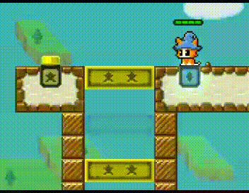 Pixel Art Cat With Hat And Wizard Hat GIF