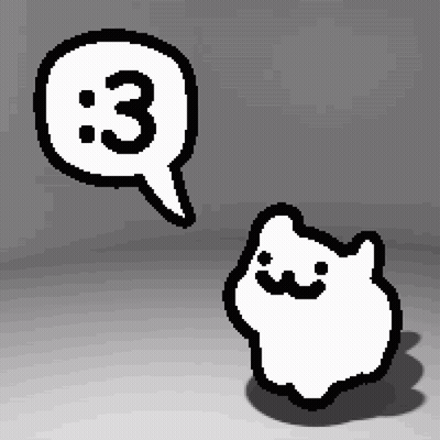Pixel Art Cat With Number Three Speech Bubble GIF