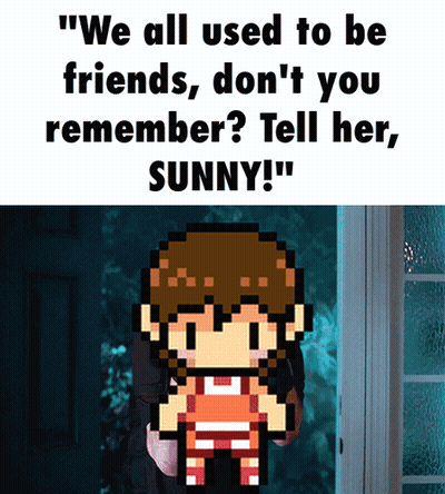 Pixel Art Character Says We All Used To Be Friends GIF