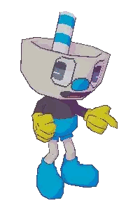 Pixel Art Character With Striped Hat Sticker