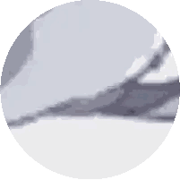 Pixel Art Circle With Clouds Sticker