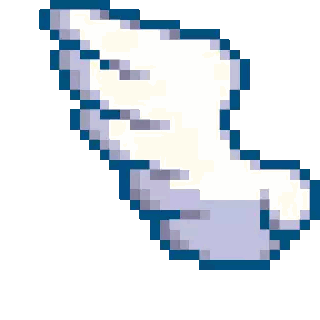 Pixel Art Cloud Sticker
