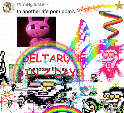 Pixel Art Collage In Another Life Pom Pom GIF