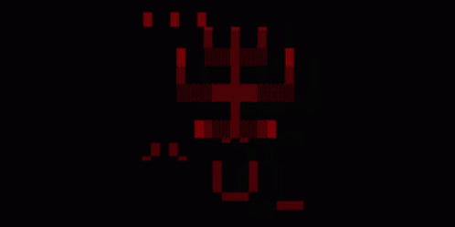 Pixel Art Cross With Letters U And E GIF