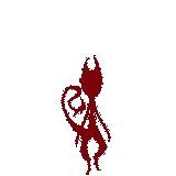 Pixel Art Devil With Horns Sticker