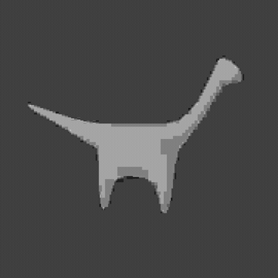 Pixel Art Dinosaur GIF