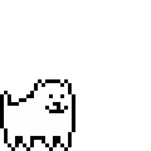 Pixel Art Dog With Beard Sticker