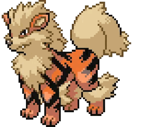 Pixel Art Dog With Tail Sticker
