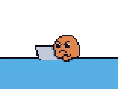 Pixel Art Duck Wearing Sunglasses Sticker