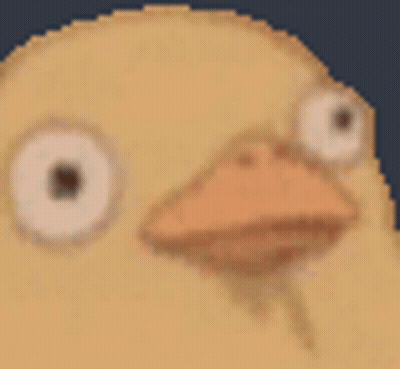 Pixel Art Duck With Mouth Open GIF
