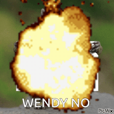 Pixel Art Explosion Wendy No GIF