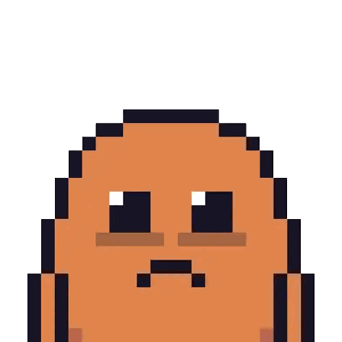 Pixel Art Face Saying I Can't Take It Sticker